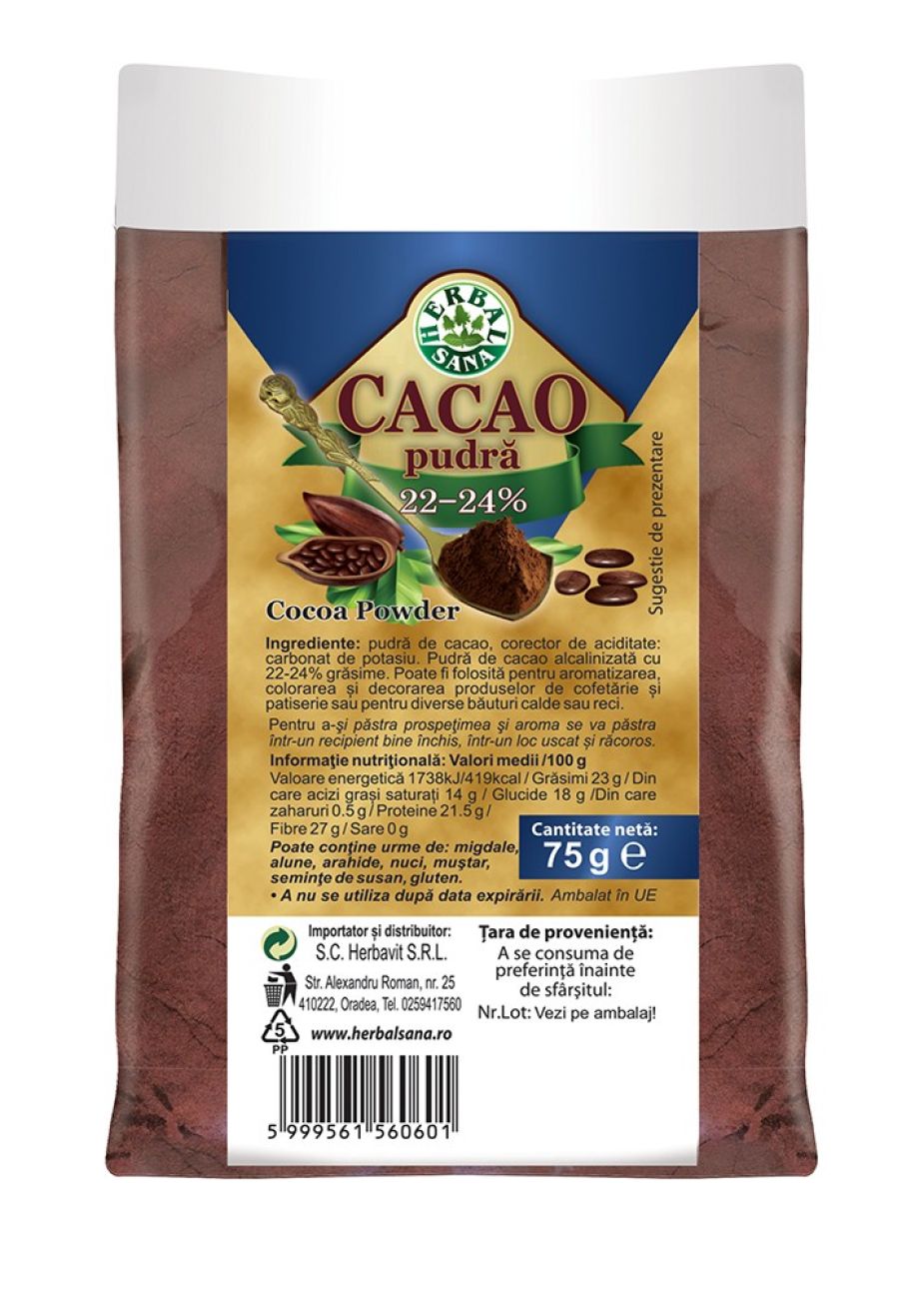 Cacao pudra 20-22 % - 75 g