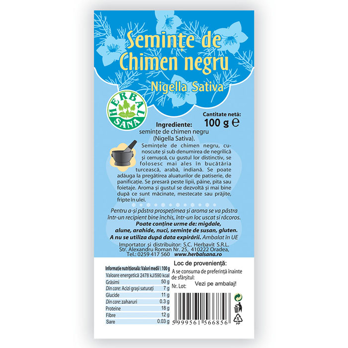 CHIMEN NEGRU – 100G - HerbalSana