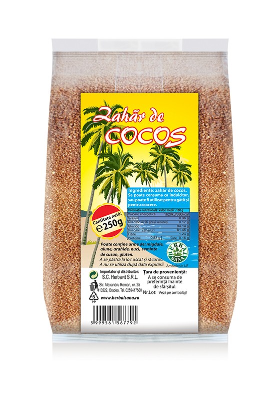 ZAHĂR DE COCOS - HerbalSana