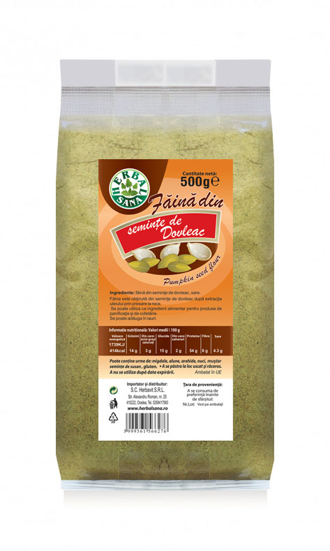 5999561566276 Dovleac faina 500 g - HerbalSana