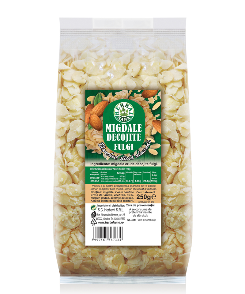5999561567334 Migdale fulgi 250 g - HerbalSana