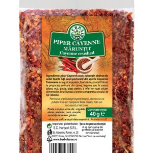 PIPER CAYENNE MĂRUNȚIT - 40G