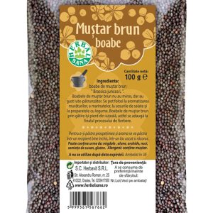 MUȘTAR BRUN BOABE - 100G
