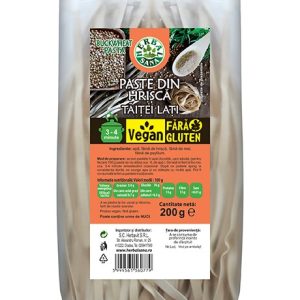 Paste din hrișcă, tăiței lați, Vegan, fără gluten - 200g