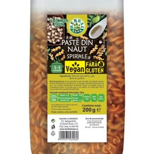 Paste din năut, spirale, Vegan, fără gluten - 200g