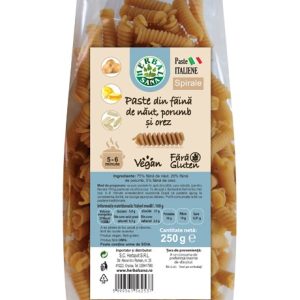 Paste din făină de năut, porumb și orez, Spirale, 250g