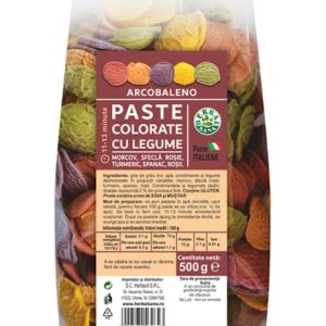 Paste colorate cu legume - 500 g - ARCOBALENO