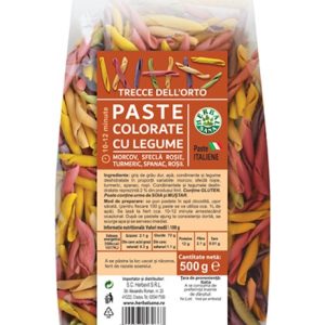 Paste colorate cu legume - 500 g - TRECCE DELL’ORTO